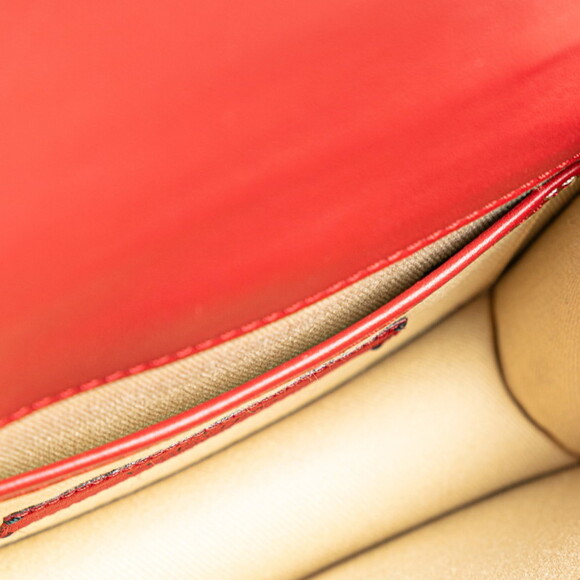 VALENTINO Red Leather Shoulder Bag - Picture 4 of 7